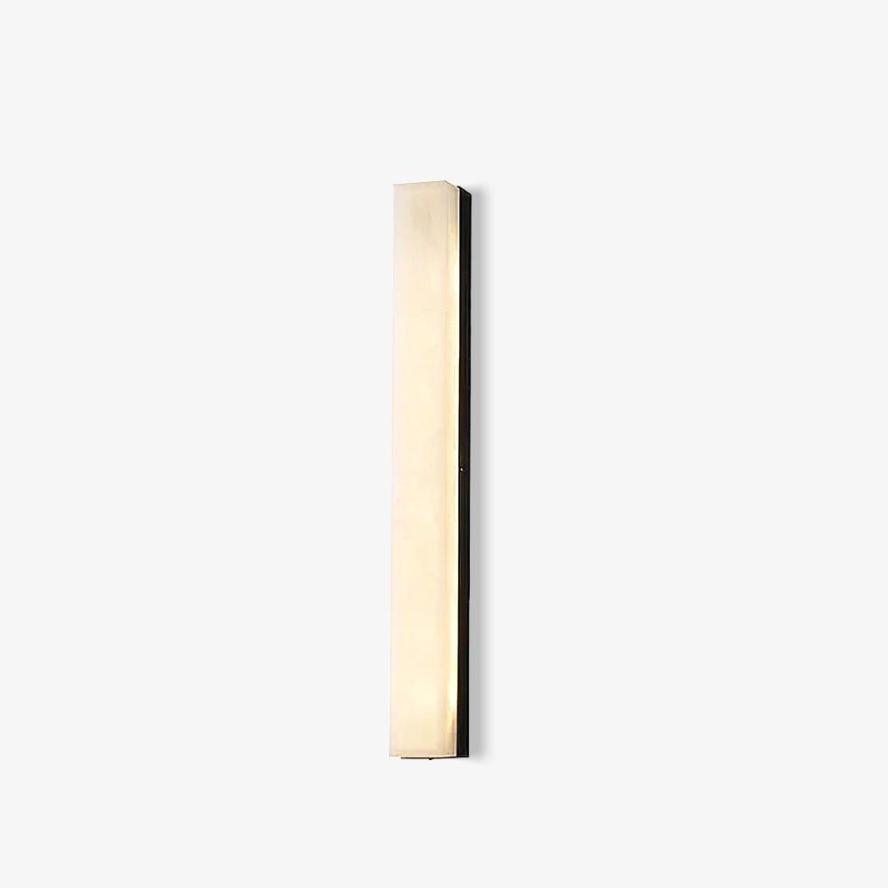 Menepuk Linear Brass Alabaster Wall Lamp