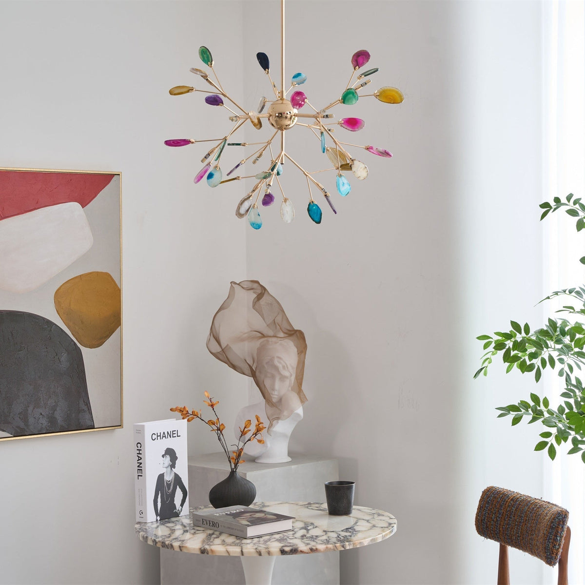 Romimul Chandelier Colorful Branching