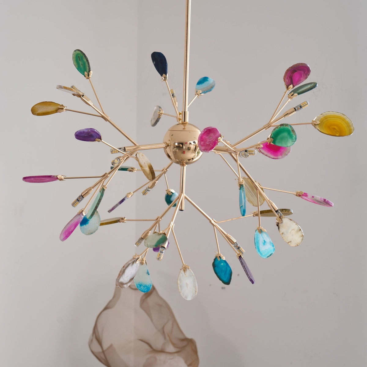 Romimul Chandelier Colorful Branching