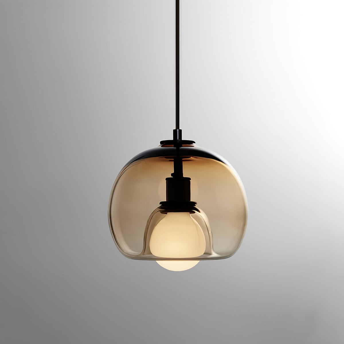 Eamver Glass Contemporary Pendant Light