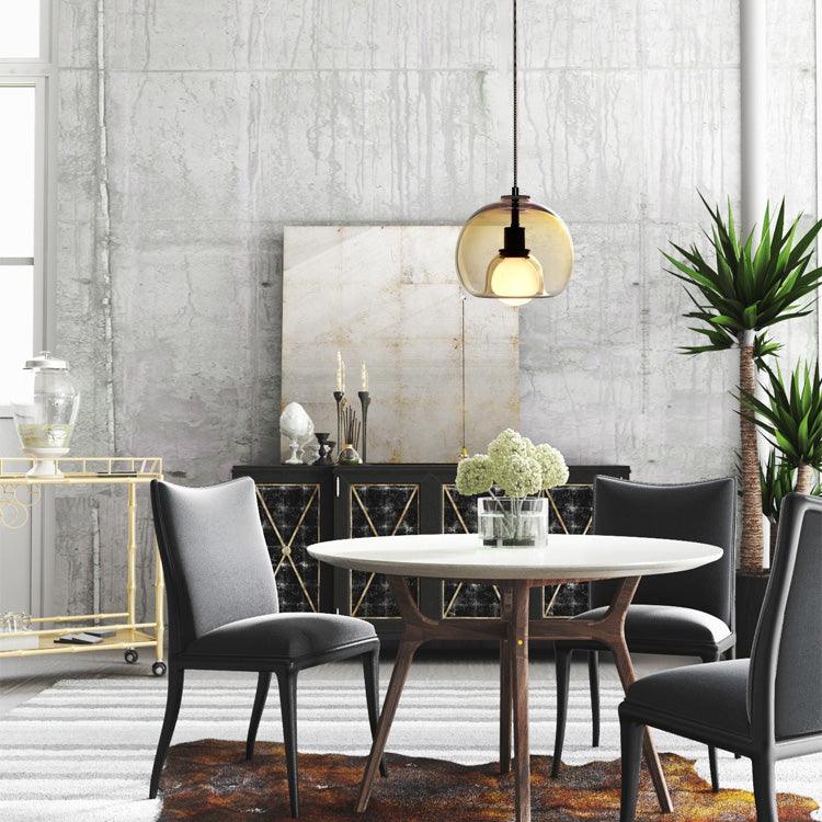 Eamver Glass Contemporary Pendant Light