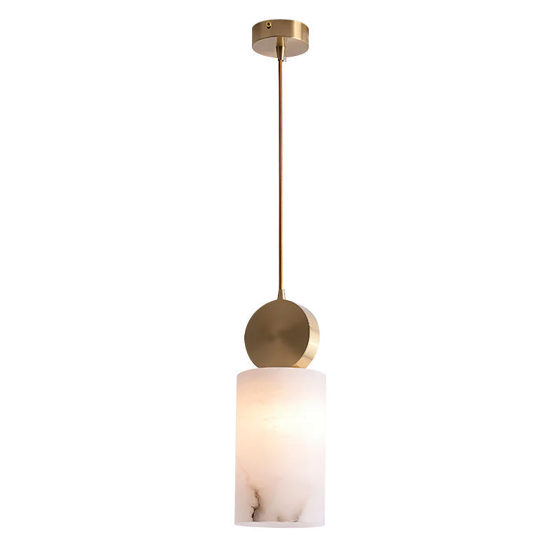 Salen Pendant Light Alabaster & Brass