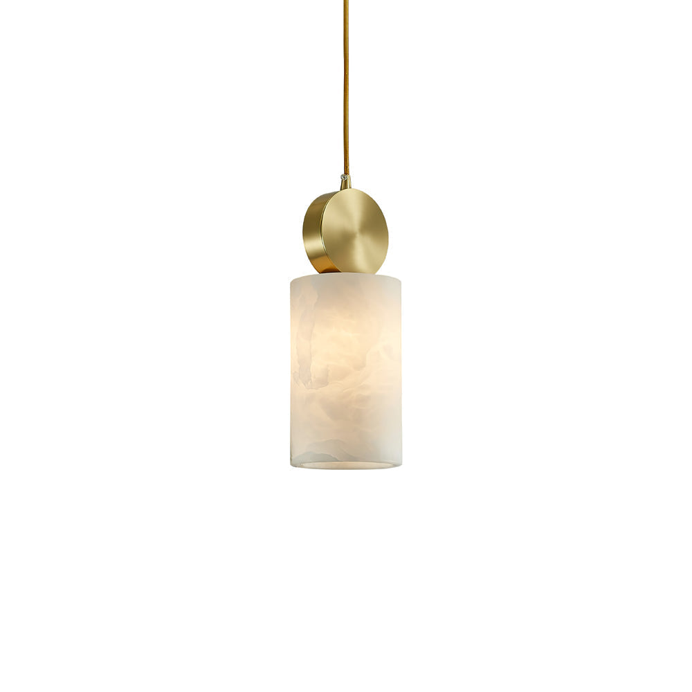 Salen Pendant Light Alabaster & Brass