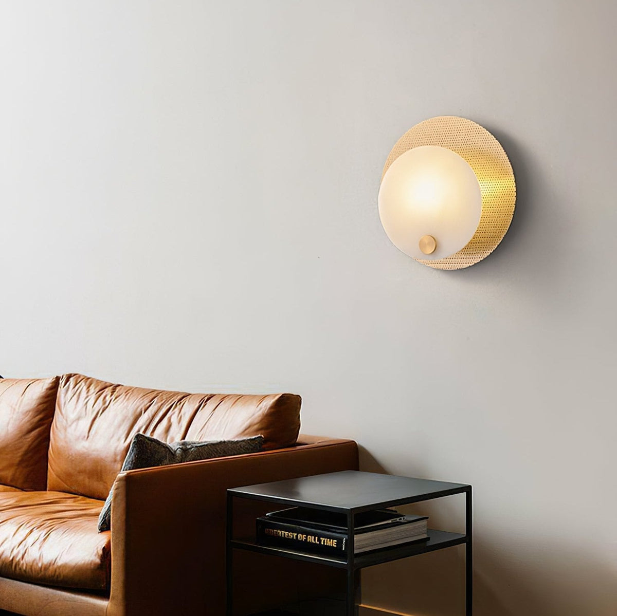 Ilzore Circular Glass Ceiling Light