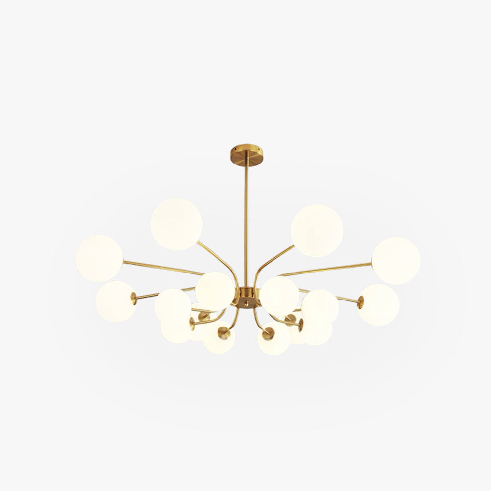 Tometam Modern LED Chandelier Chrome/Gold Living Room/Bedroom