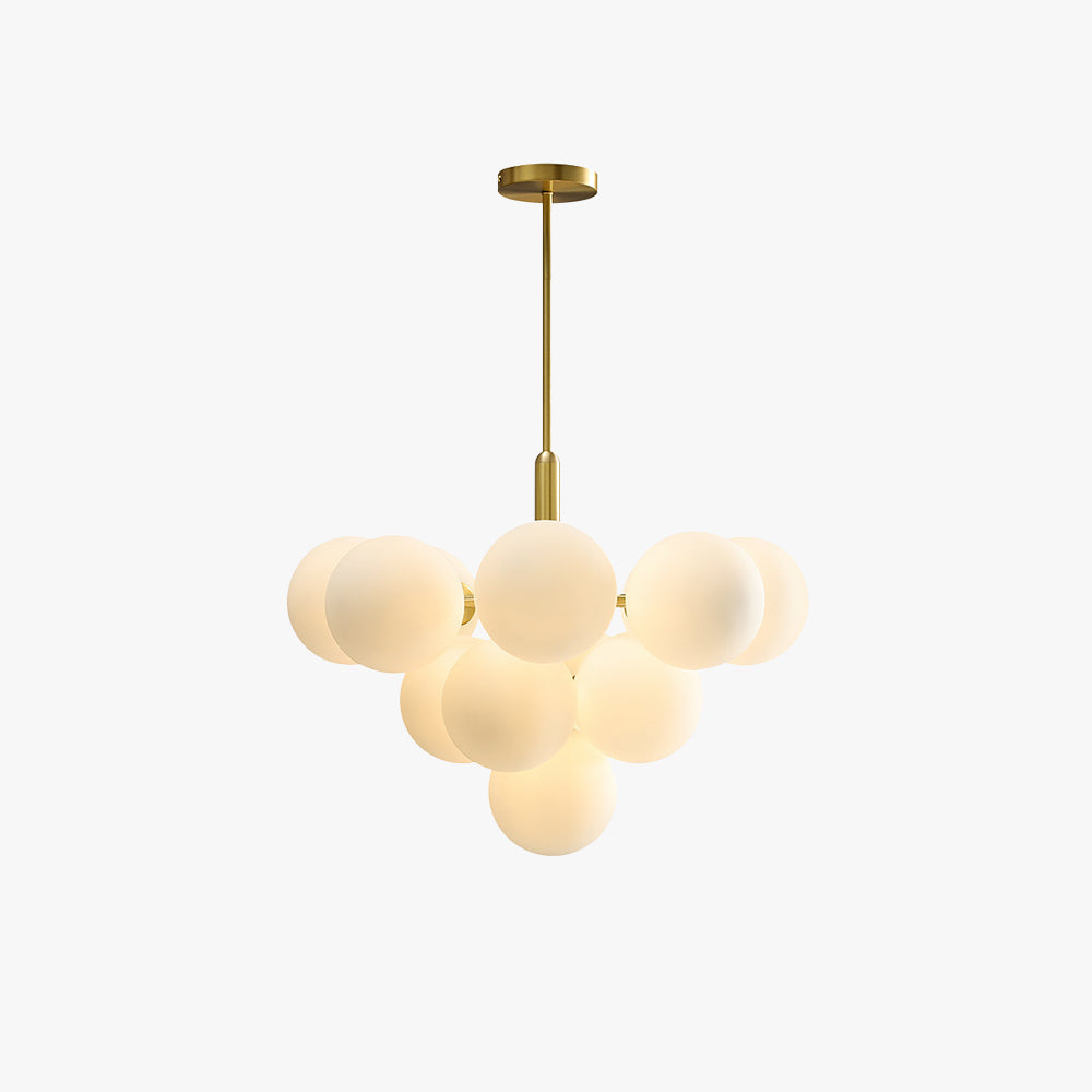 Reporad Nordic LED Chandelier Metal Glass Living Room/Bedroom