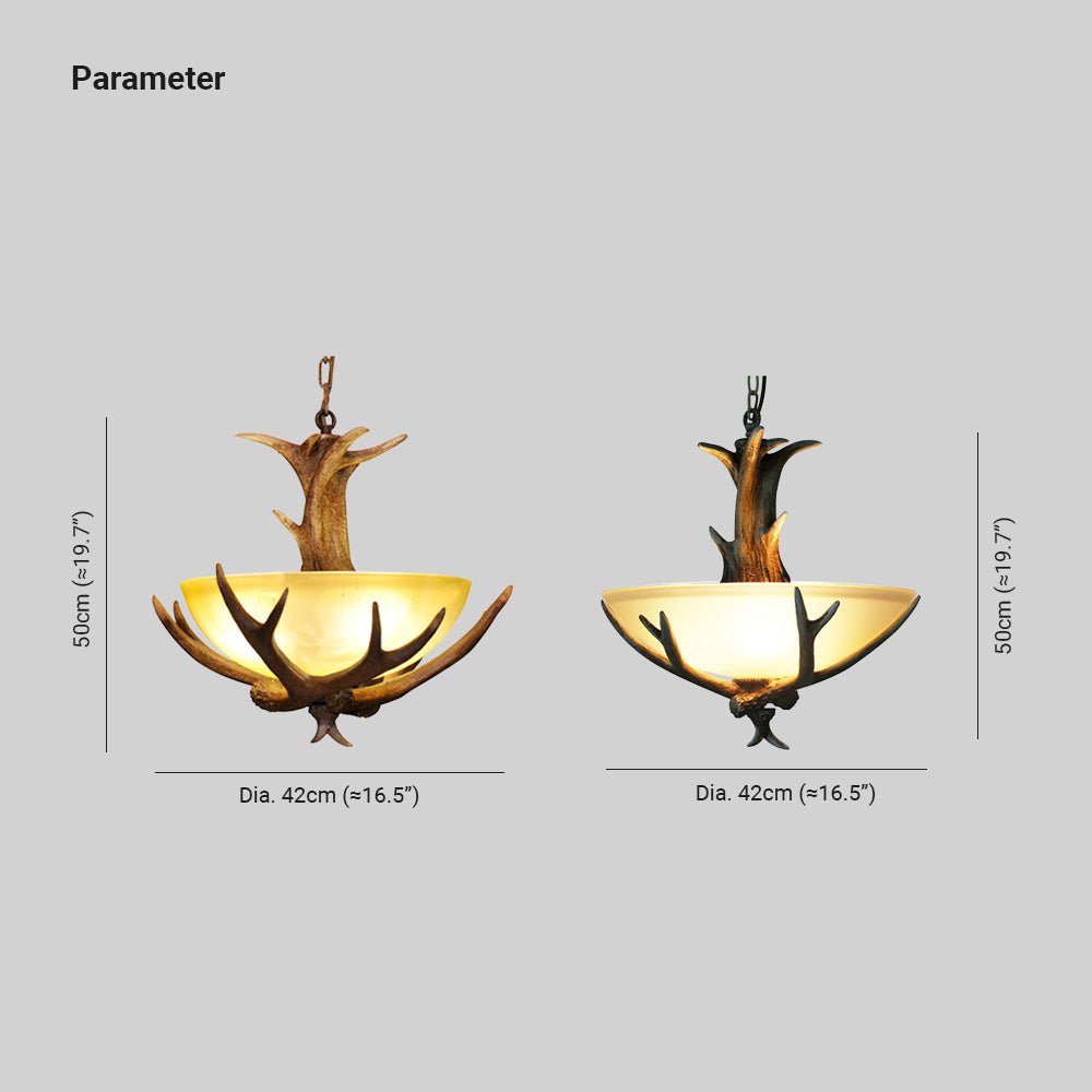 Levularo Retro LED Pendant Light Wood Glass Dining Room/Living Room
