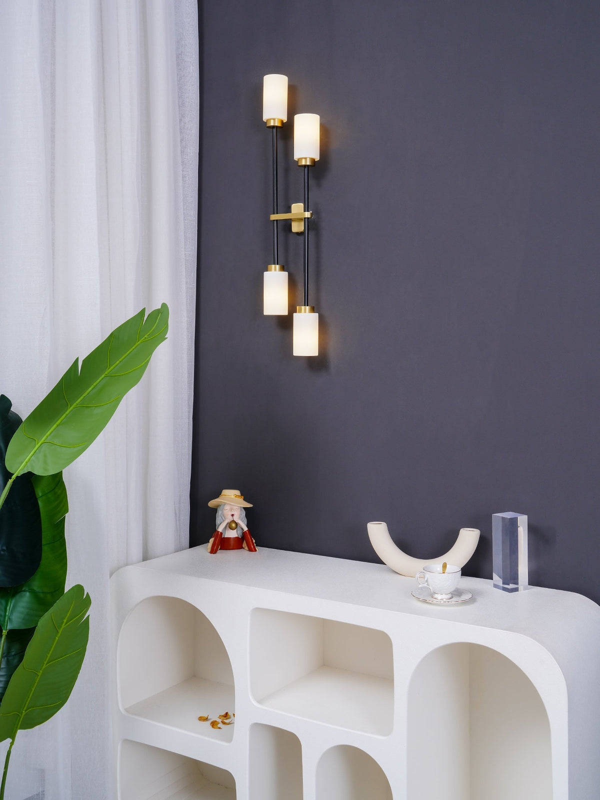Tekas Wall Lamp Cylinder Glass Linear