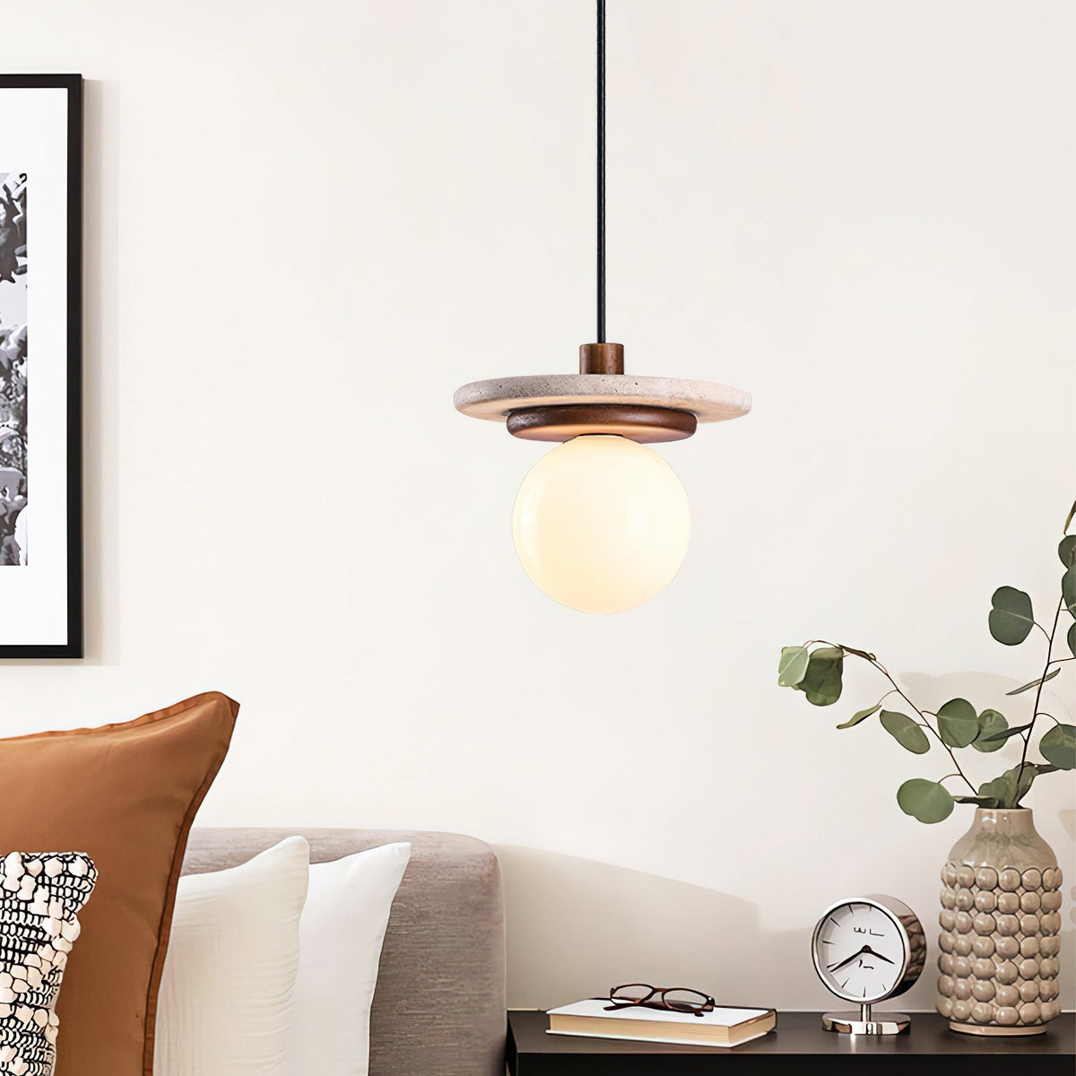 Farren Travertine Pendant Light