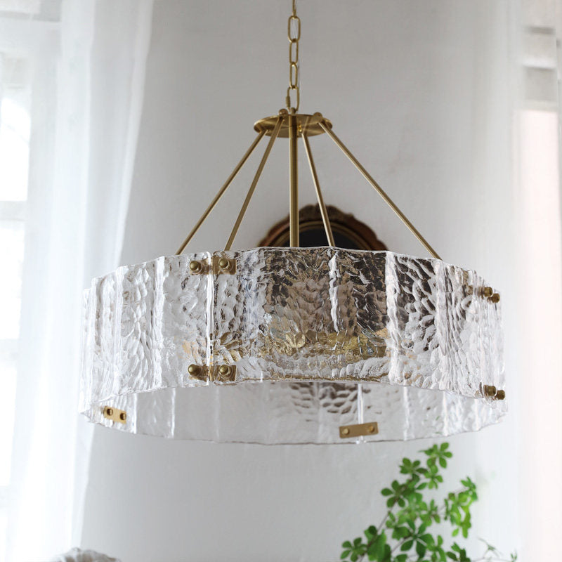 Virelix Glass Drum Chandelier