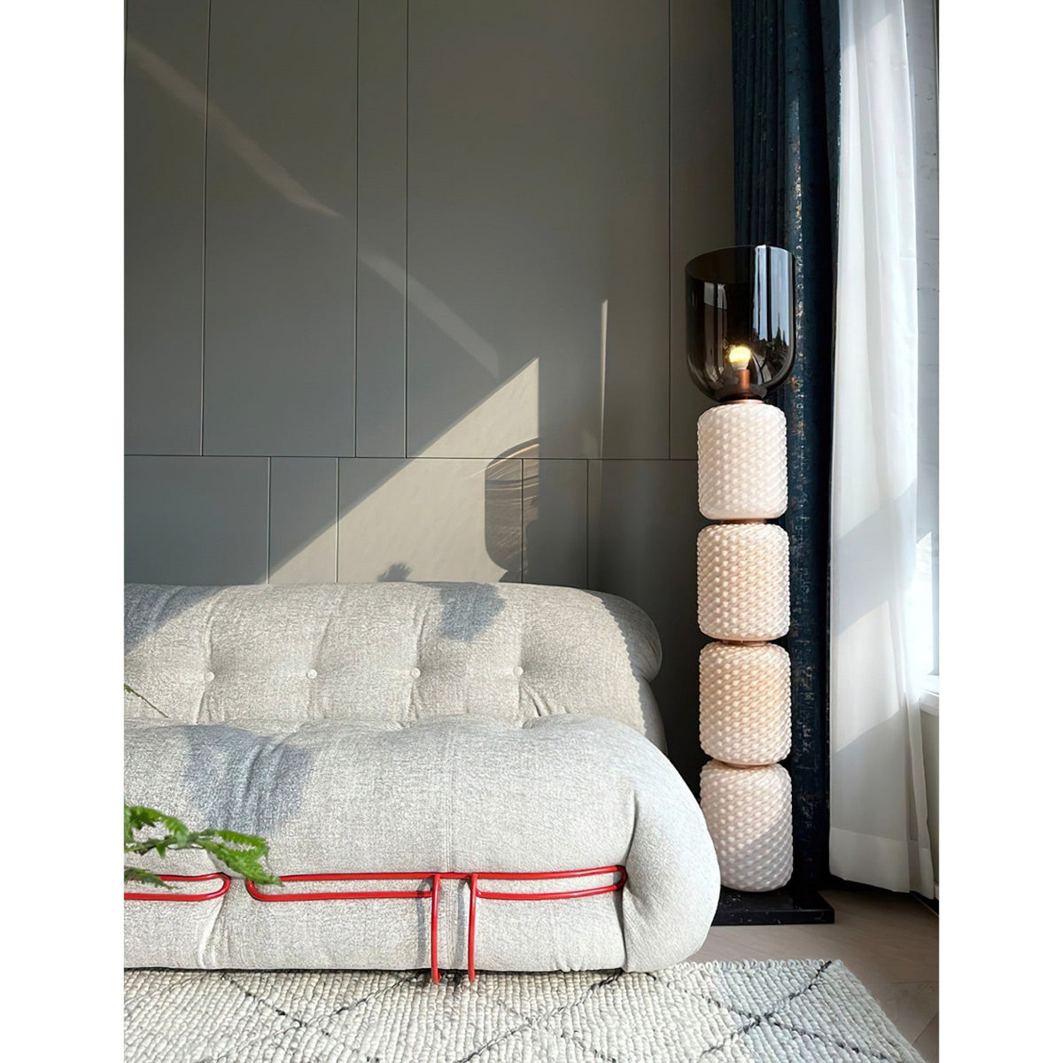Petaella Contemporary Marble Floor Lamp