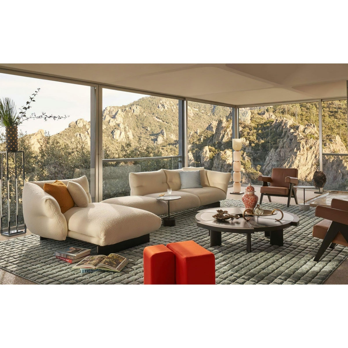 Petaella Contemporary Marble Floor Lamp