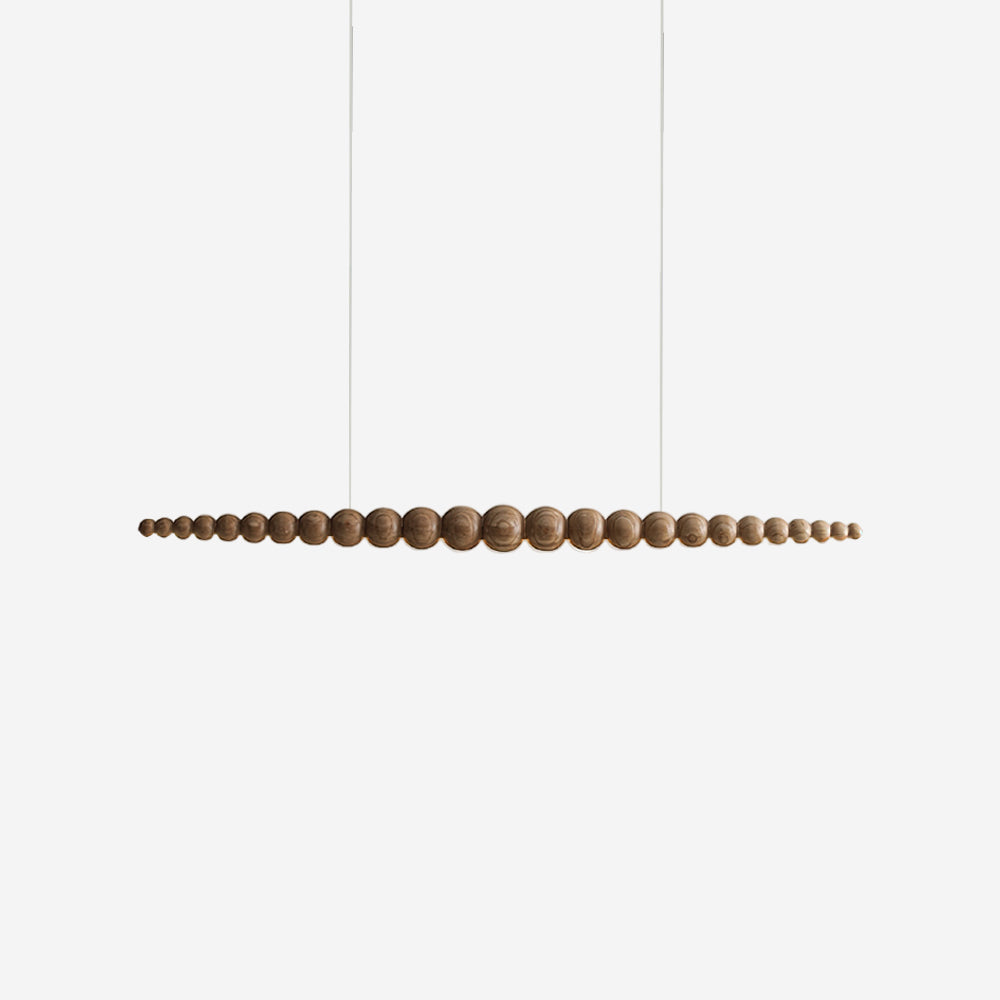 Terubur Beaded Wooden Chandelier
