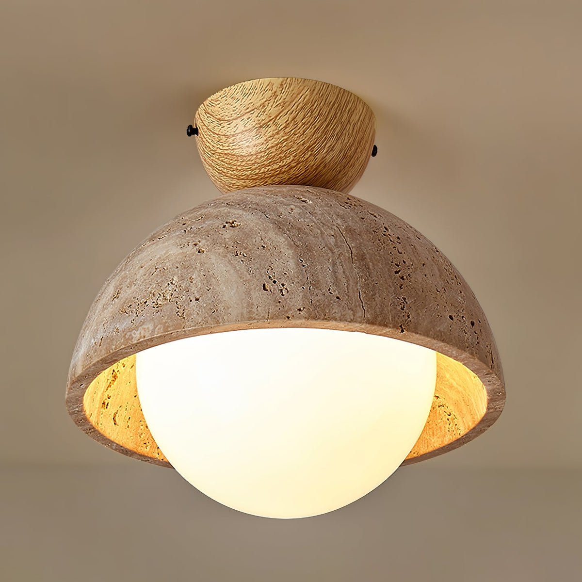Serireon Travertine Ceiling Light