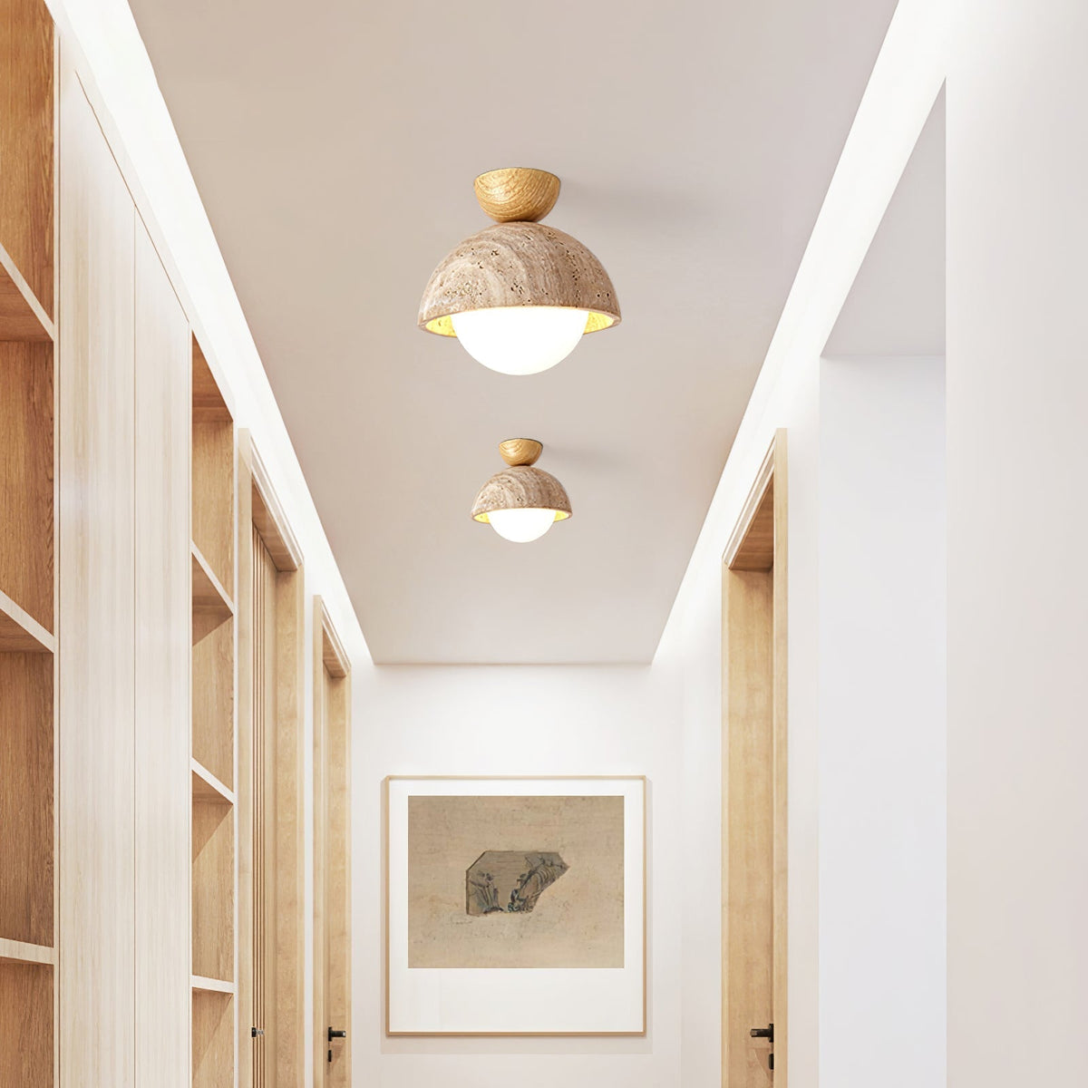 Serireon Travertine Ceiling Light