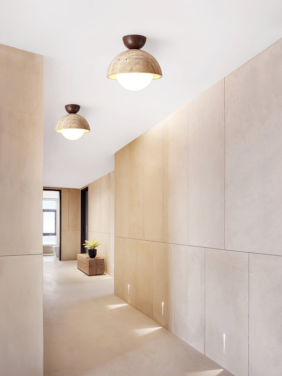 Serireon Travertine Ceiling Light