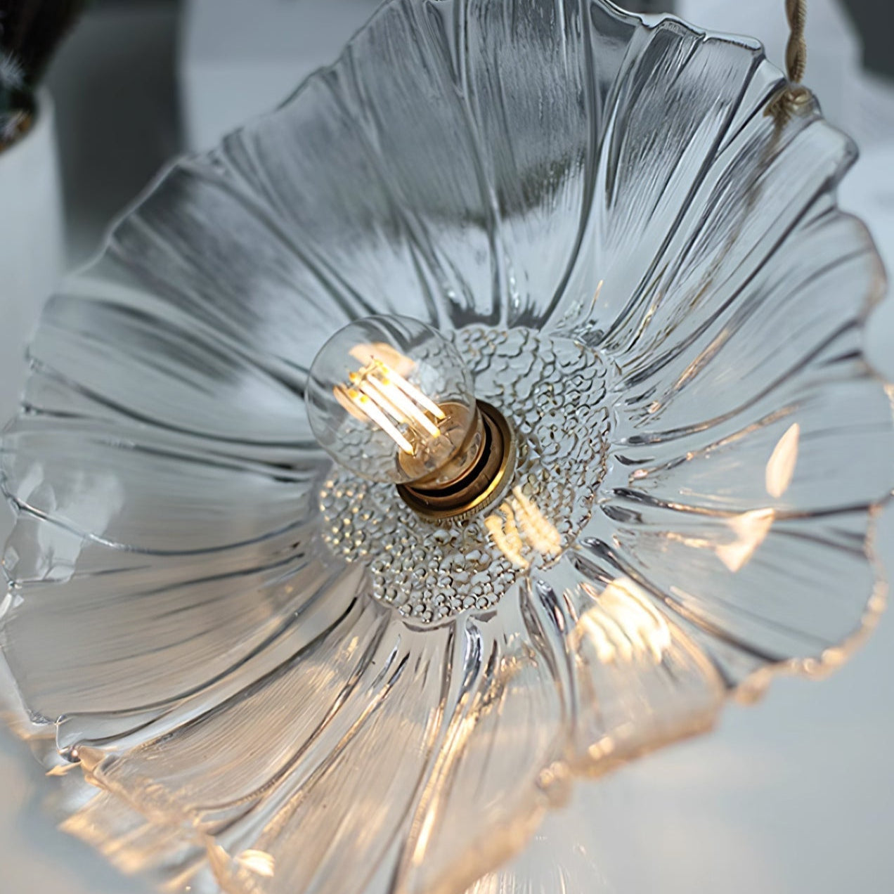 Lavor Flower Glass Ceiling/Pendant Light-Neutral Decor