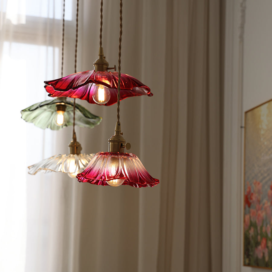 Lavor Flower Glass Ceiling/Pendant Light-Neutral Decor