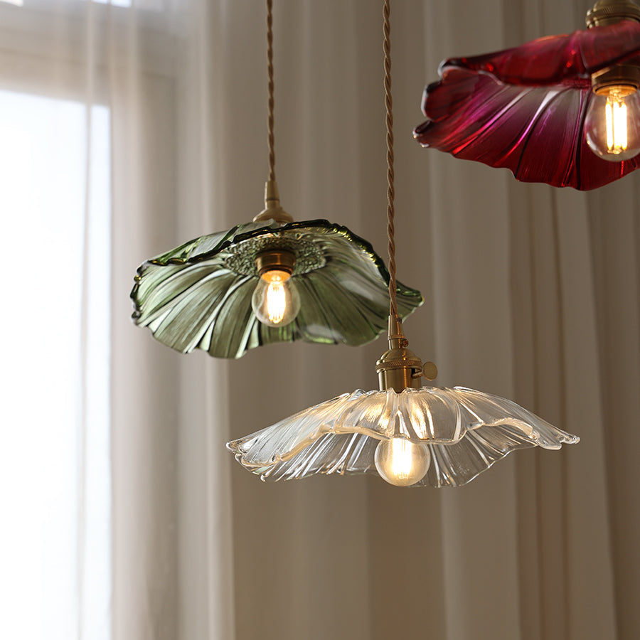 Lavor Flower Glass Ceiling/Pendant Light-Neutral Decor