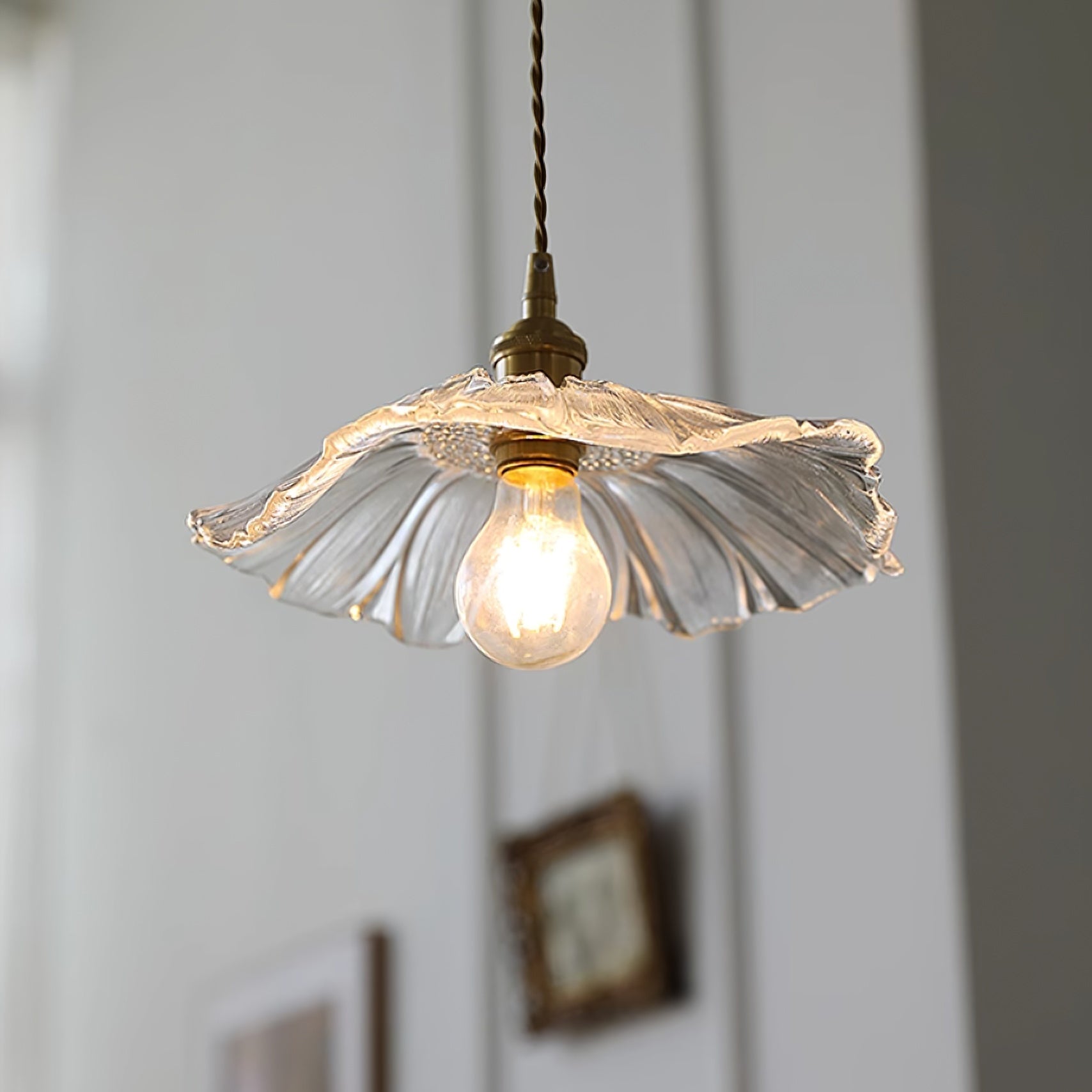 Lavor Flower Glass Ceiling/Pendant Light-Neutral Decor