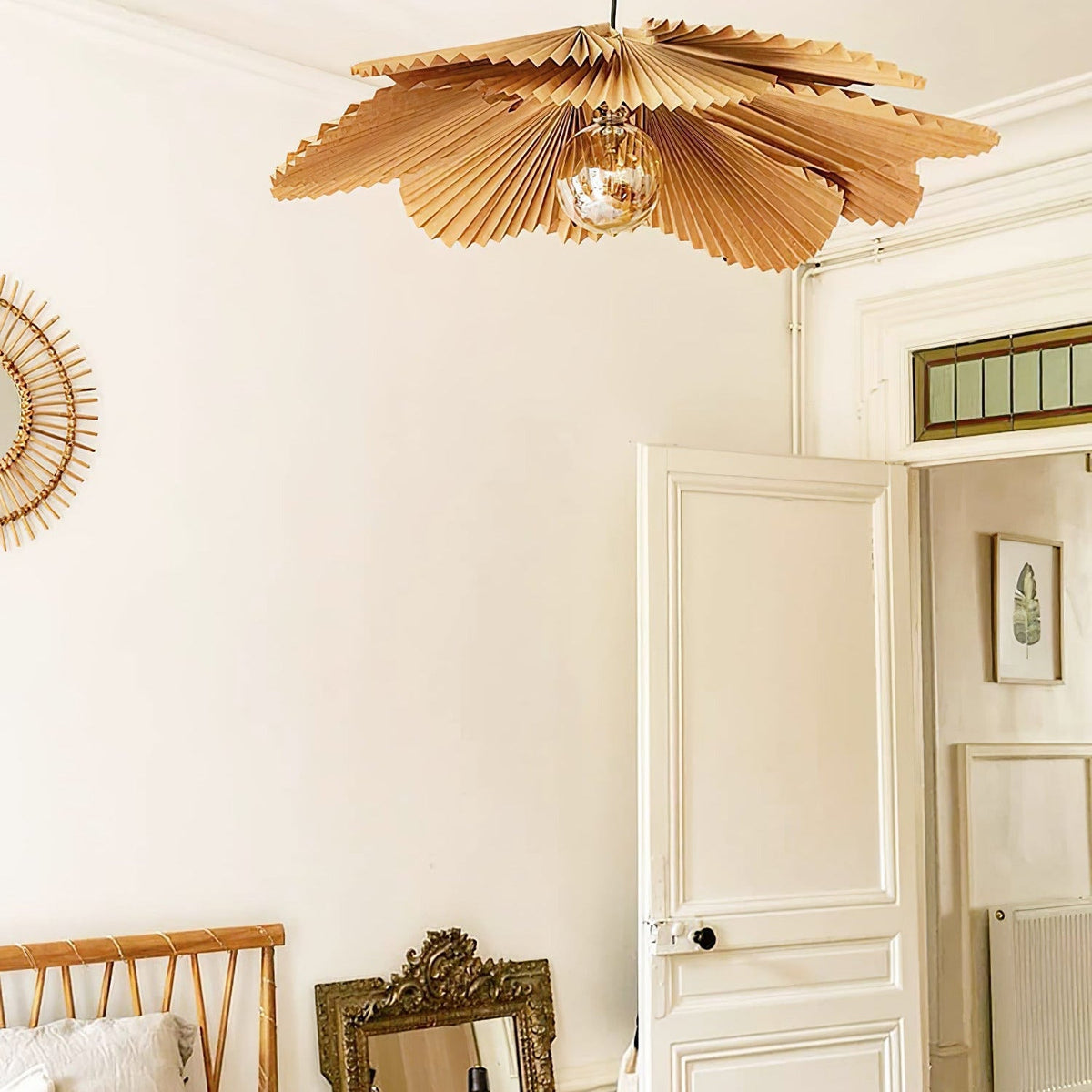 Wedugil Folded Leaf Lotus Pendant Lamp Paper