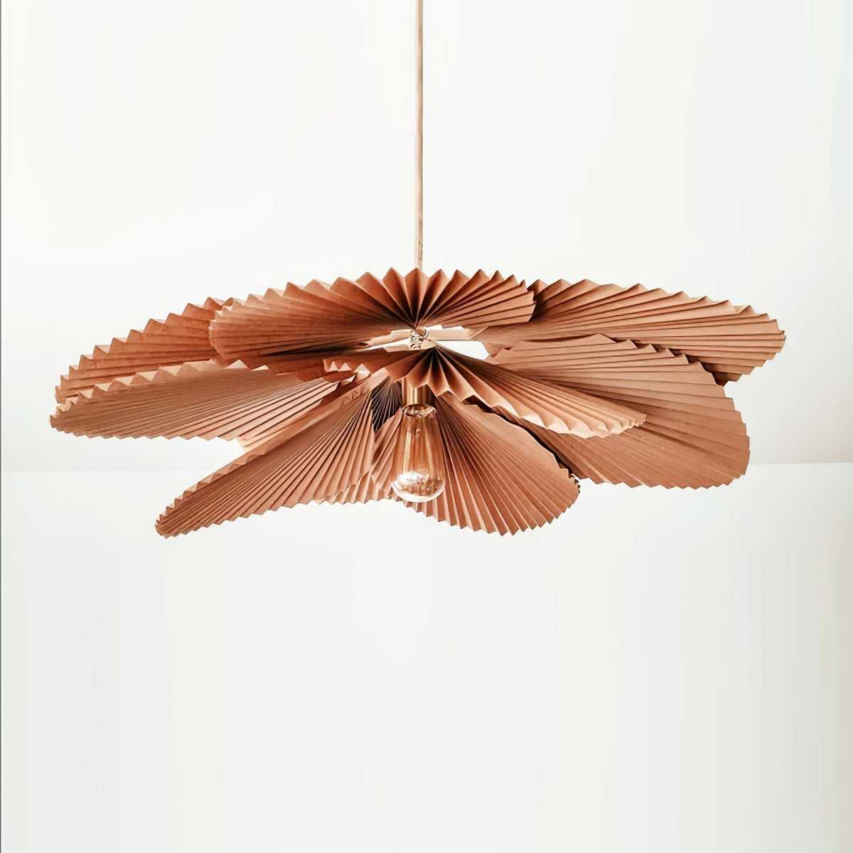 Wedugil Folded Leaf Lotus Pendant Lamp Paper