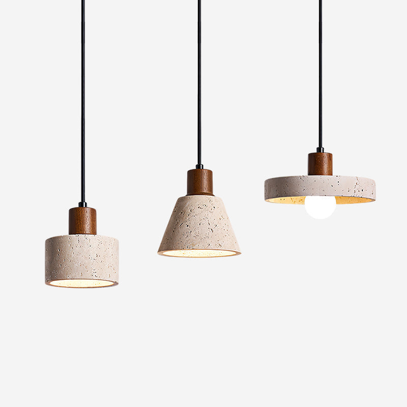 Caven Pendant Light Travertine Cluster