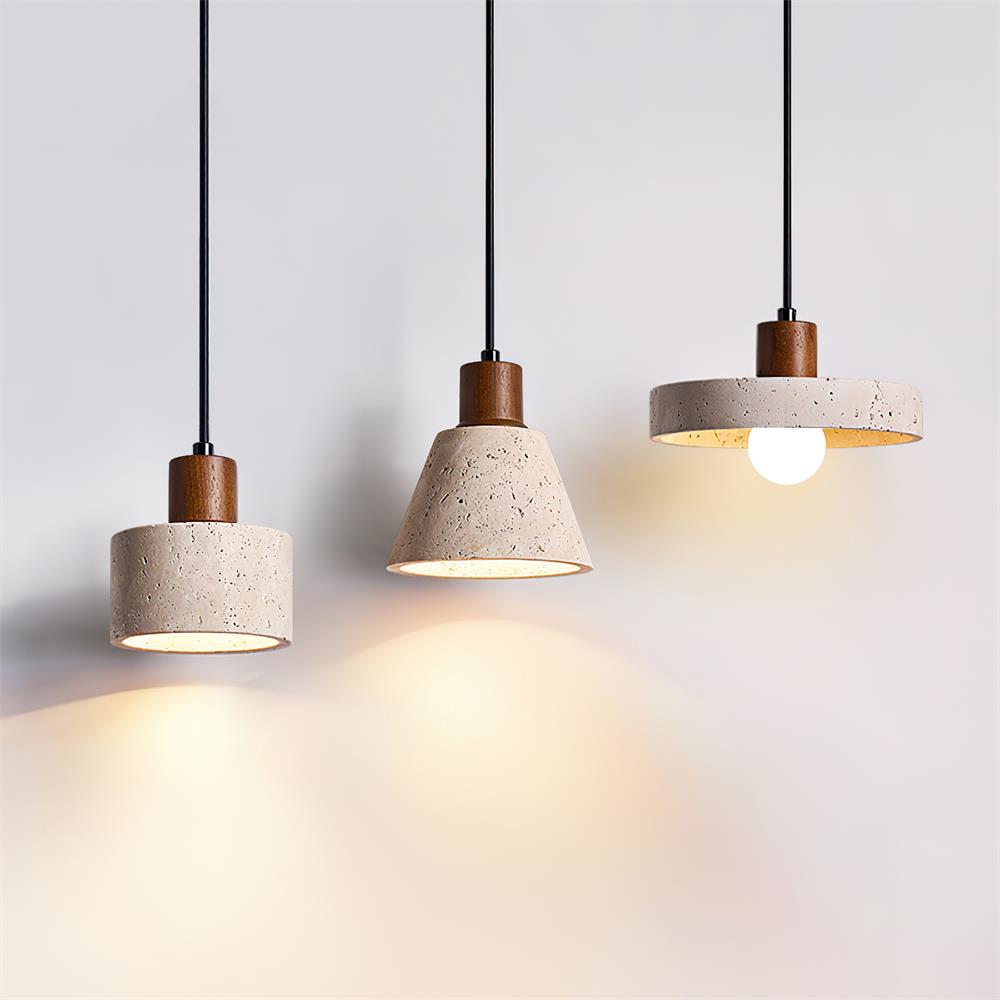 Caven Pendant Light Travertine Cluster