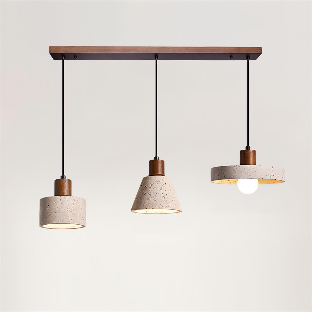 Caven Pendant Light Travertine Cluster