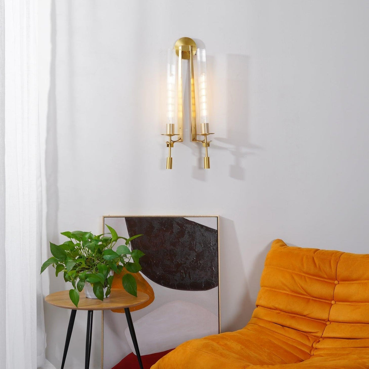 Cigunuk Indoor Wall Lamp Glass Farmhouse