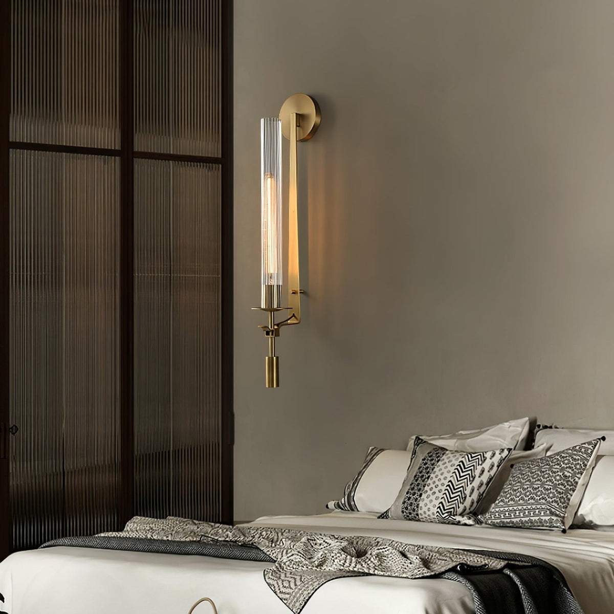 Cigunuk Indoor Wall Lamp Glass Farmhouse