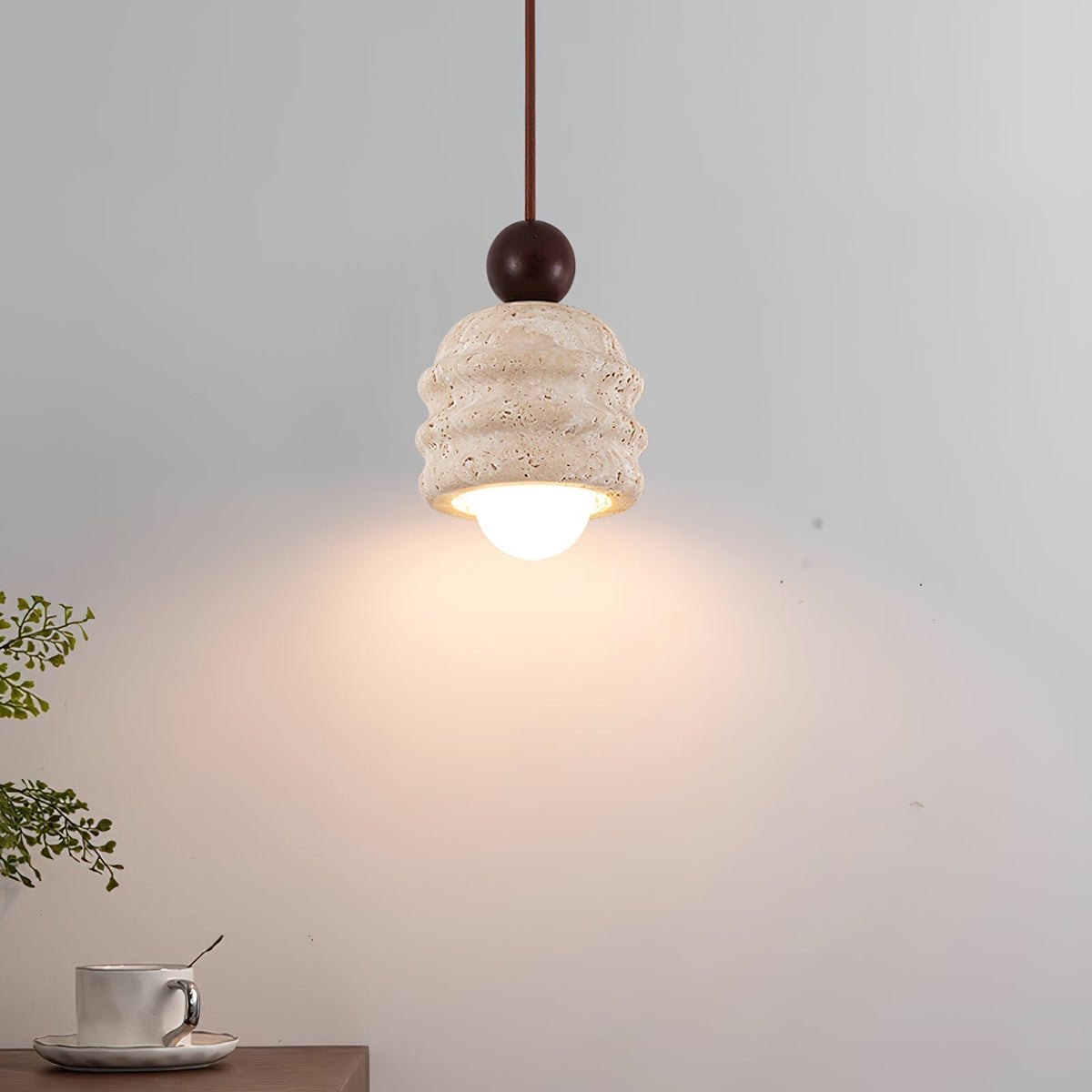 Tavinenne Travertine Ripple Pendant Light