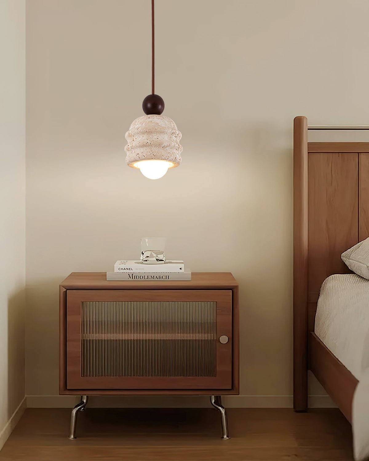 Tavinenne Travertine Ripple Pendant Light