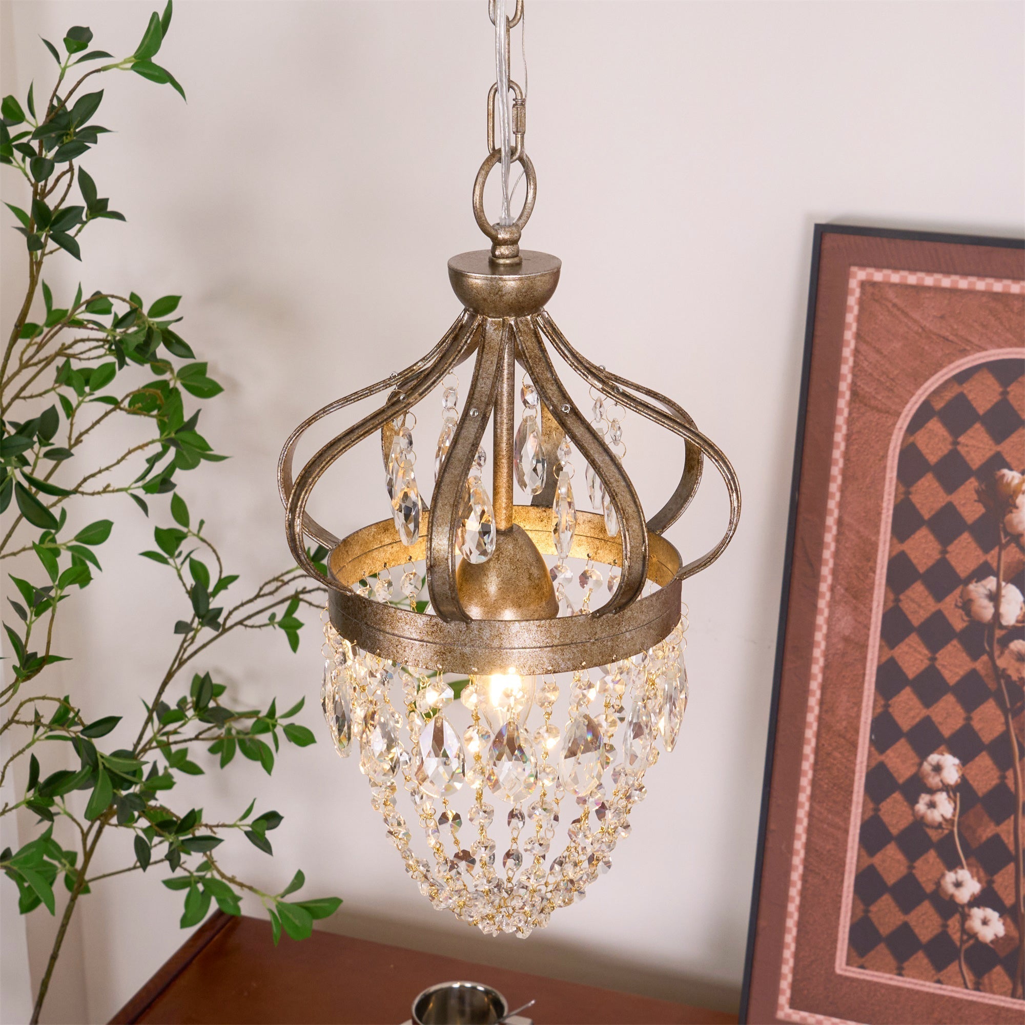 Abella Tear Drop Crystal Chandelier