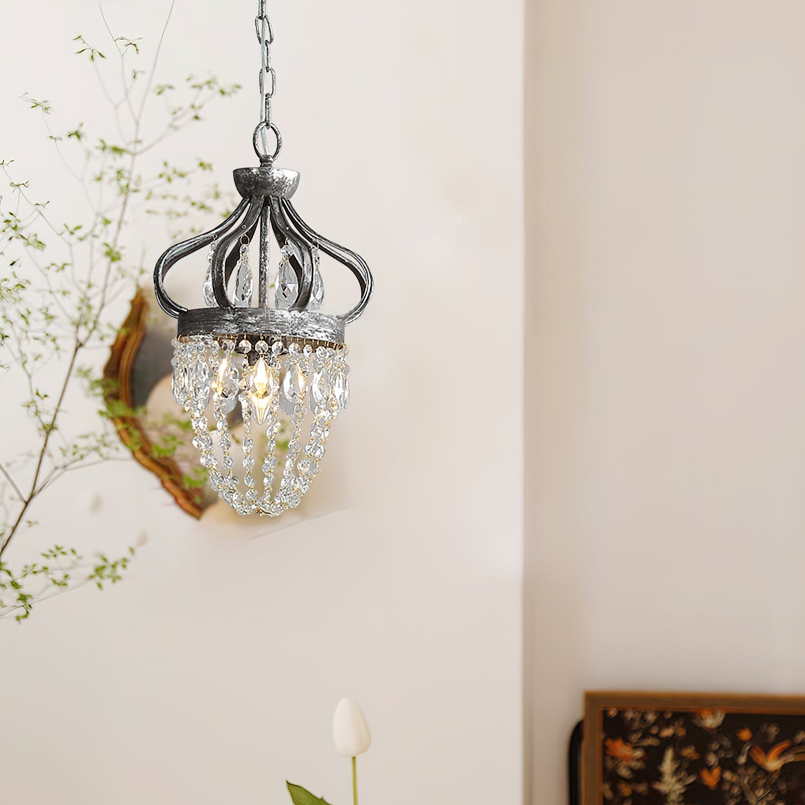 Abella Tear Drop Crystal Chandelier