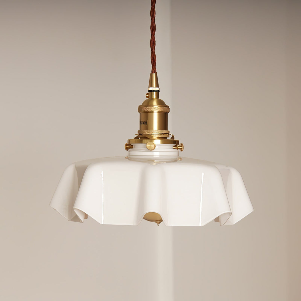 Sepalom Farmhouse Ruffled Pendant Light