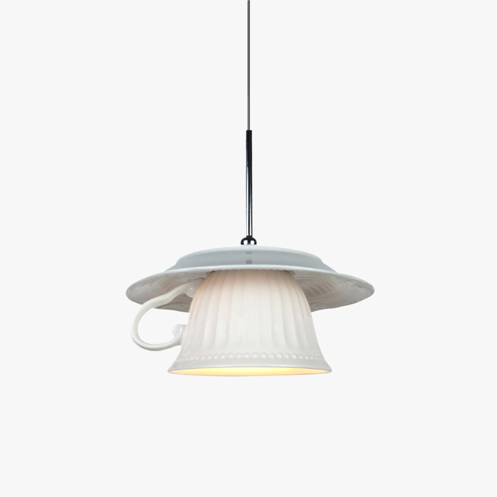 Nodanalo Nordic Tea Cup Ceramic Pendant Light  Living Room