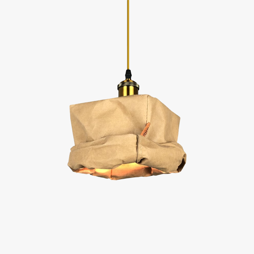Tirasodu Vintage Cup Metal Paper Pendant Light Living Room Bedroom