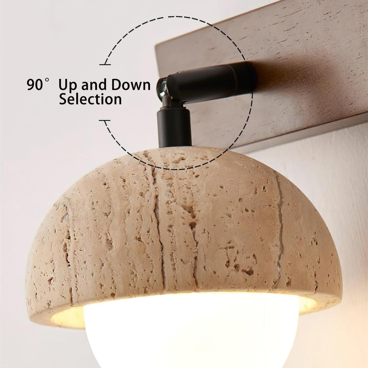 Valenelle Travertine Wall Lamp