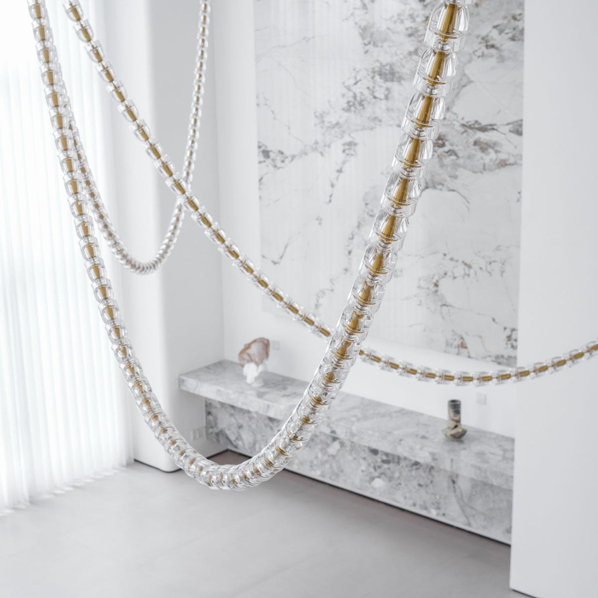 Nexus Gold  Crystal Chandelier