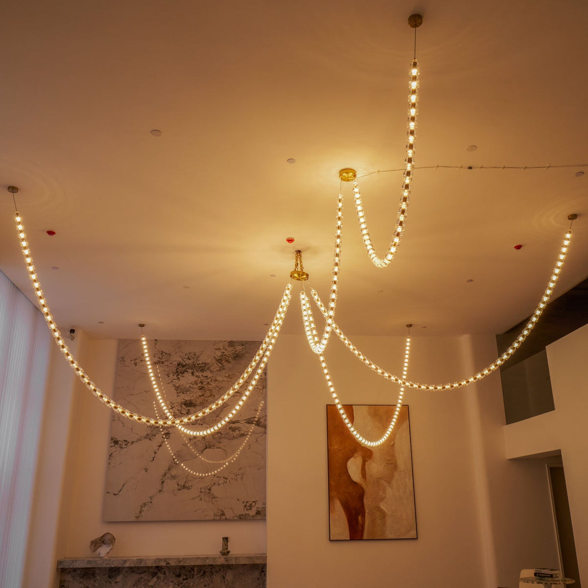 Nexus Gold  Crystal Chandelier