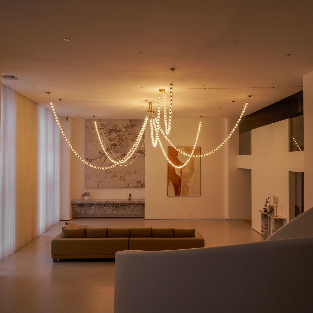 Nexus Gold  Crystal Chandelier