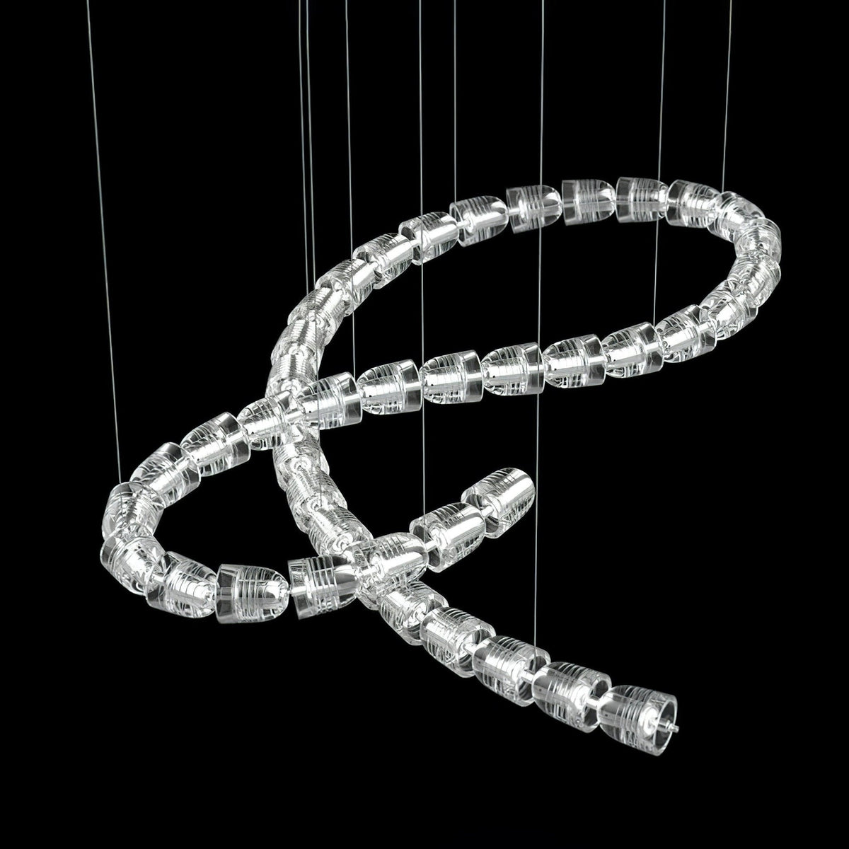 Elyireon Crystal Cascade Chandelier