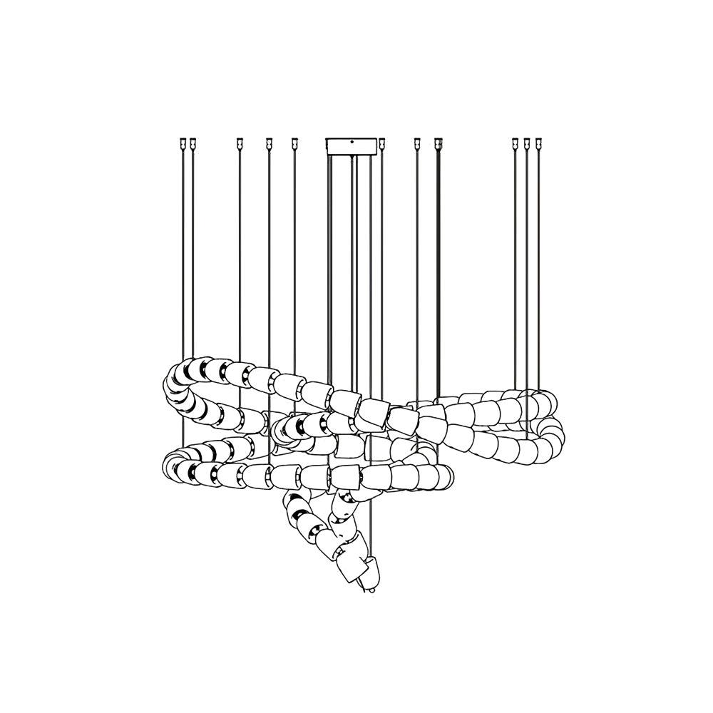 Nexus  Chrome   Crystal Chandelier