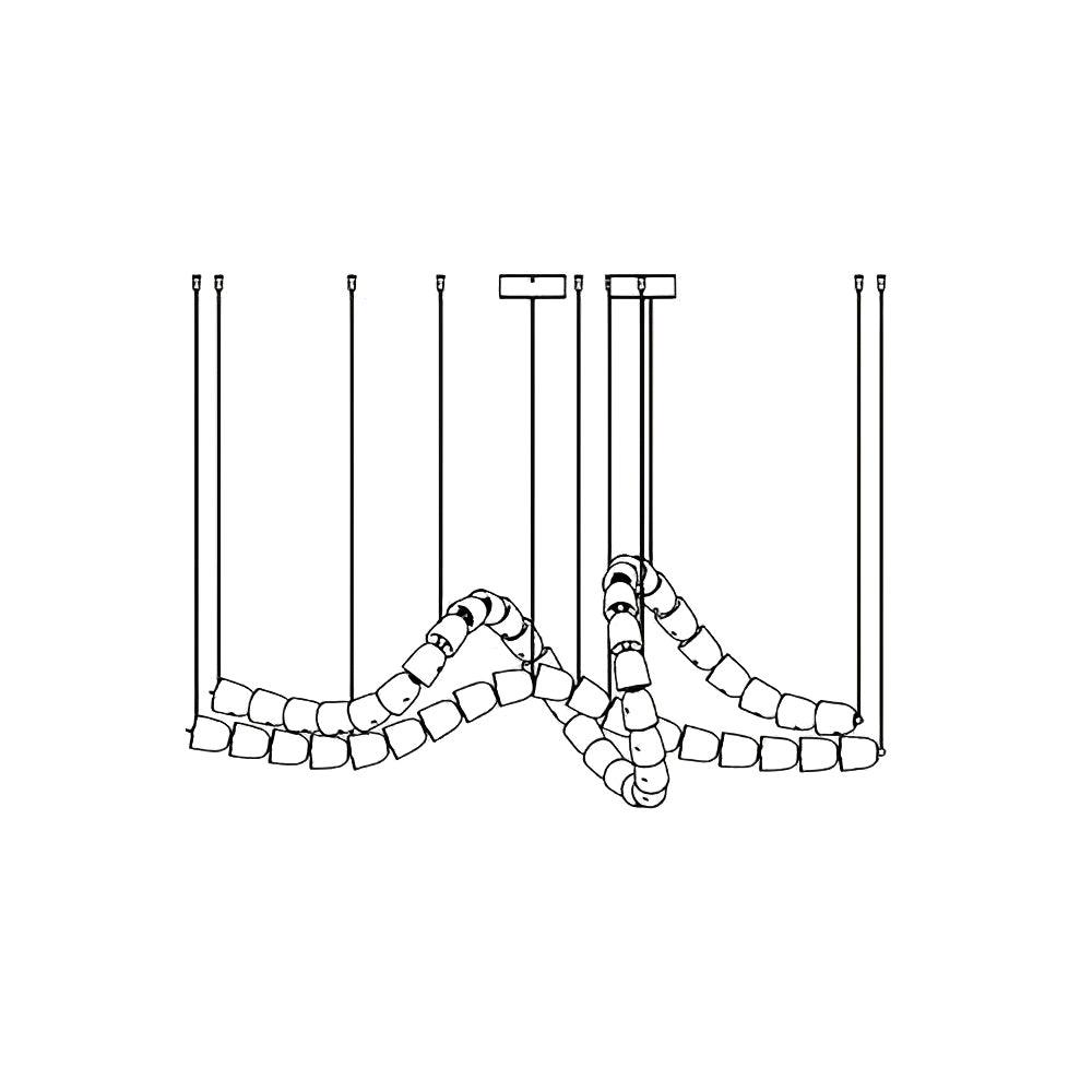 Nexus  Chrome   Crystal Chandelier