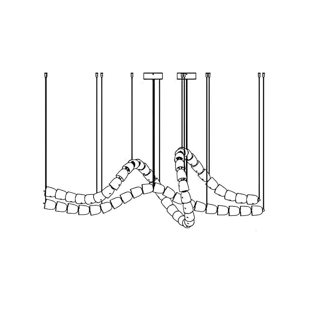 Nexus  Chrome   Crystal Chandelier