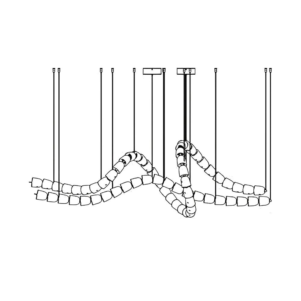 Nexus  Chrome   Crystal Chandelier