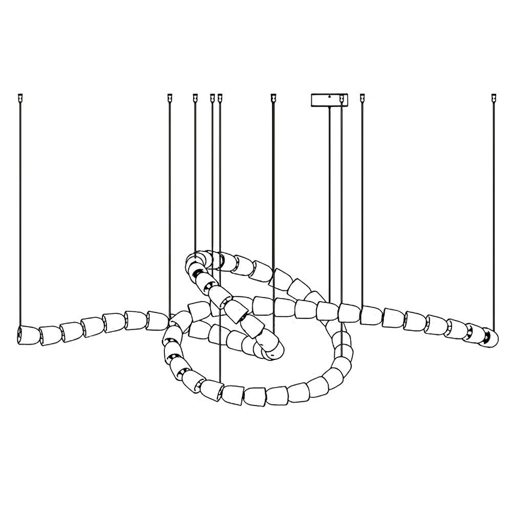 Nexus Gold  Crystal Chandelier
