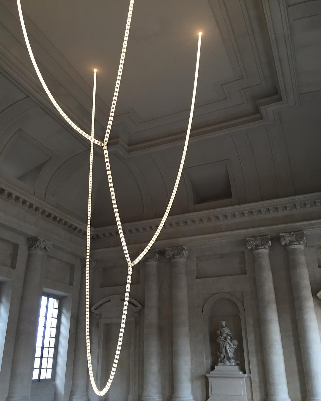 Elyisaine Chandelier Crystal Gold LED 3-Line