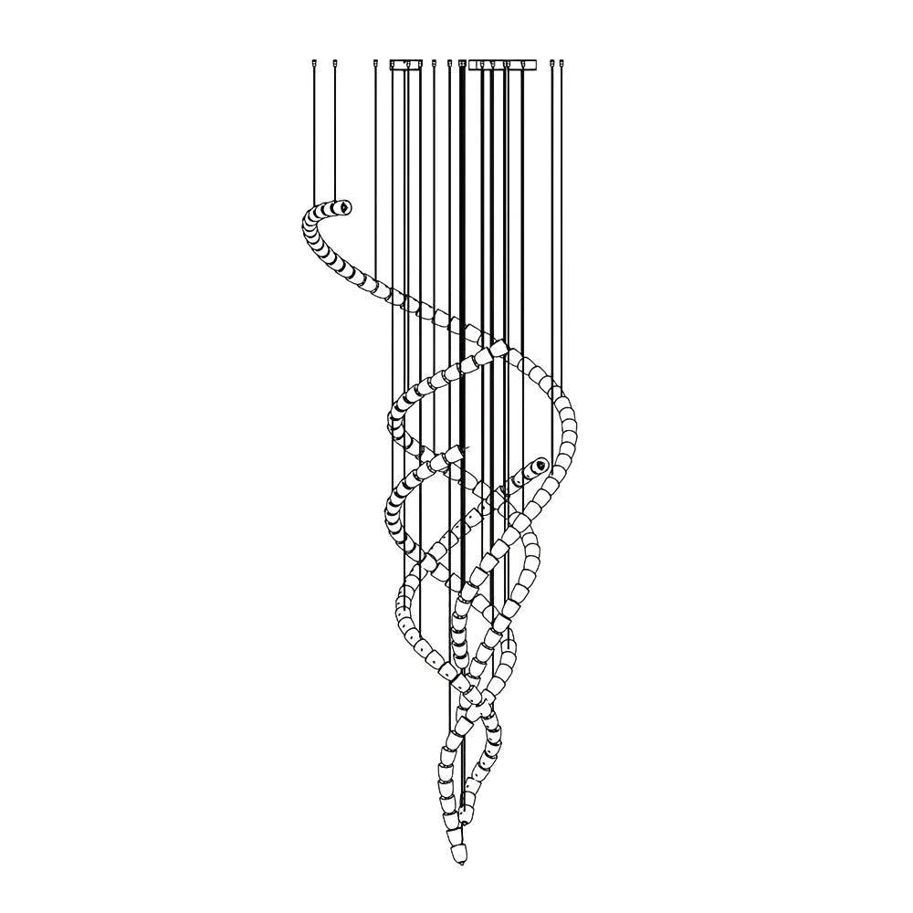 Cavenira Art Deco Crystal Chandelier
